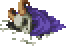 A sprite of a dead skeleton from Final Fantasy Tactics