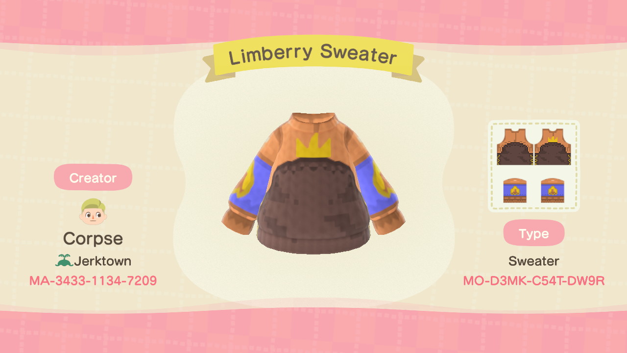 An outfit for Algus Sadalfus. It is titled 'Limberry Sweater.'