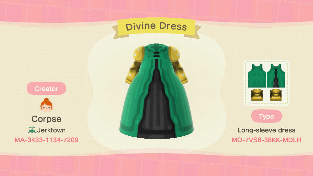 An outfit for Meliadoul Tingel. It is titled 'Divine Dress.'
